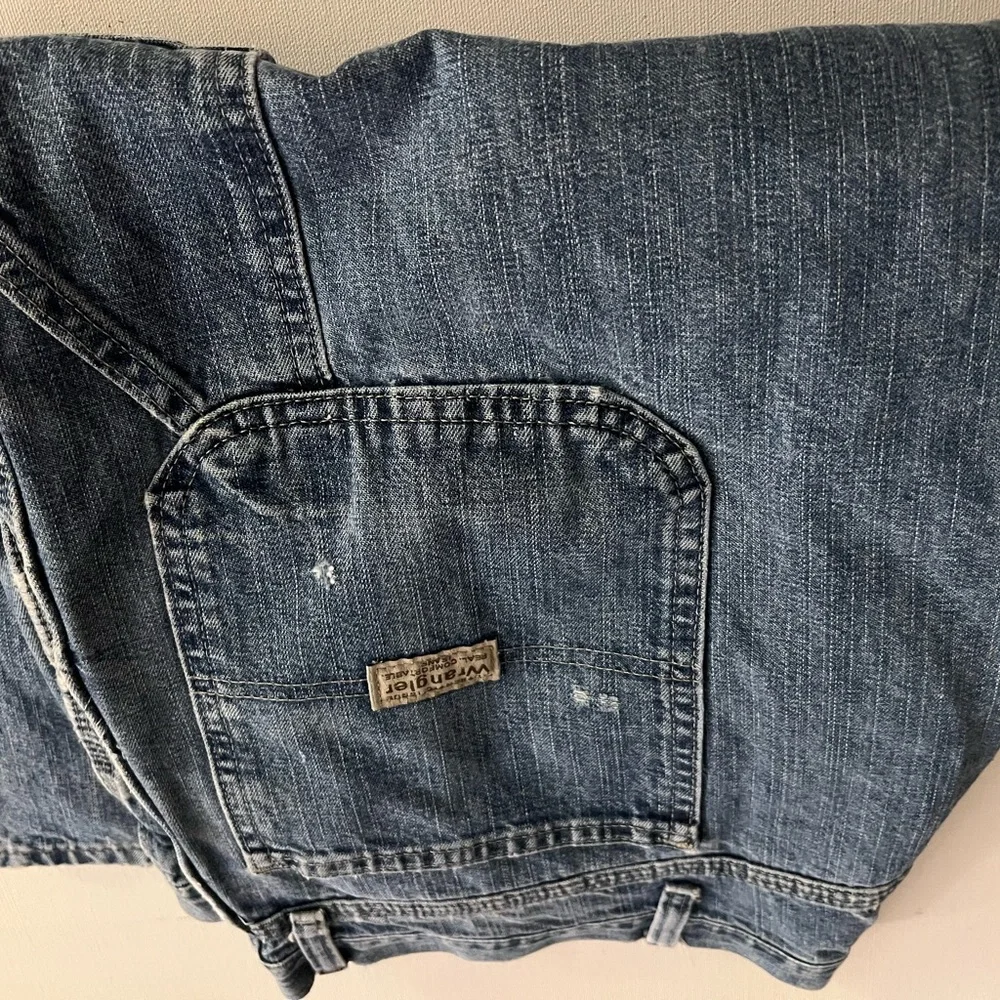 Wrangler Men's Relaxed Carpenter Jeans in Denim Blue 44x32